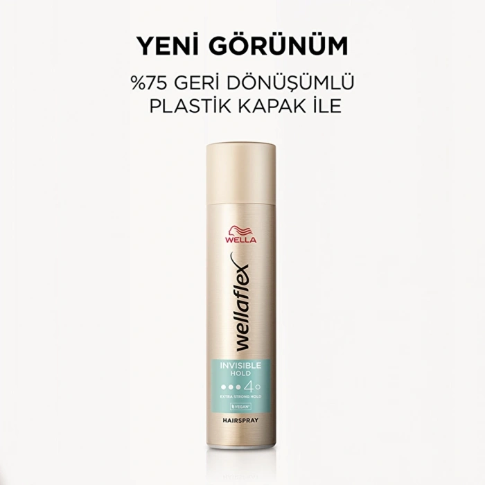 Wella Wellaflex Invisible Hold Görünmez Tutuş Sağlayan Saç Spreyi Extra Strong Hold 75 ml - 4/5 Hold
