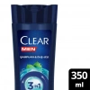 Clear Men 3 in 1 Şampuan & Duş Jeli Ferahlatıcı Mentol 350 ml