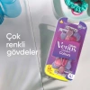Gillette Venus Renkli 3 Bıçaklı Kullan At Kadın Tıraş Bıçağı 4 + 2 Adet
