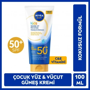 Nivea Sun Kids 50 SPF Çocuk Yüz ve Vücut Güneş Koruyucu Krem 100 ml