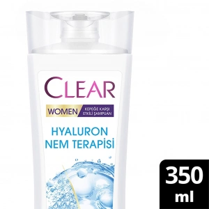 Clear Women Kepeğe Karşı Etkili Saç Bakım Şampuanı Hyaluron Nem Terapisi 350 ml