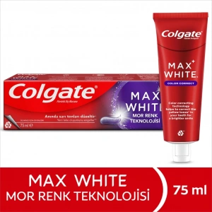 Colgate Max White Mor Renk Teknolojisi Anında Beyazlık Etkisi Diş Macunu 75 ml