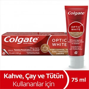 Colgate Optic White Kahve Çay ve Tütün Kullananlar İçin Diş Macunu 75 ml