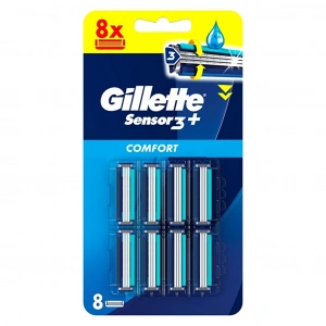 Gillette Sensor3+ Comfort 8li Yedek Bıçak Başlığı