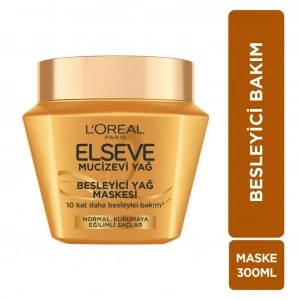 Loreal Paris Elseve Mucizevi Yağ Besleyici Saç Bakım Maskesi 300 ml