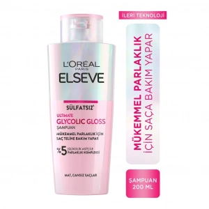 Loreal Paris Elseve Ultimate Glycolic Gloss Mükemmel Parlaklık İçin Bakım Yapan Şampuan 200 ml
