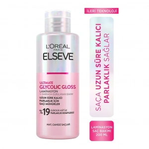 Loreal Paris Elseve Ultimate Glycolic Gloss Parlaklığı Saça Mühürleyen Laminasyon 200 ml