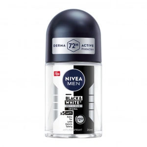 Nivea Men Erkek Mini Roll-on Deodorant Black & White Invisible Original 25 ml