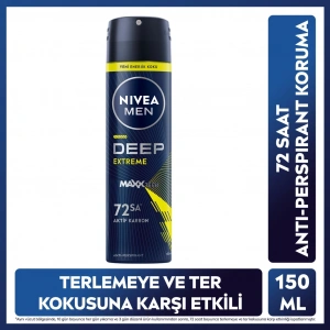 Nivea Men Erkek Sprey Deodorant Deep Extreme 150 ml