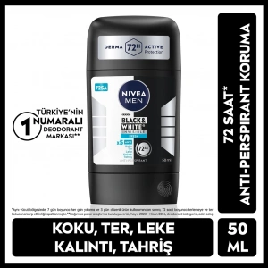 Nivea Men Erkek Stick Deodorant Black & White Invisible Fresh 50 ml