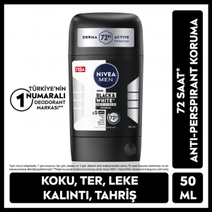 Nivea Men Erkek Stick Deodorant Black & White Invisible Original 50 ml