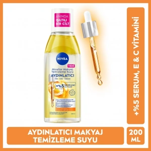 Nivea Serum Etkili Aydınlatıcı Micellar Makyaj Temizleme Suyu 200 ml