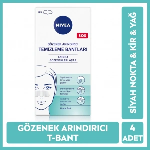 Nivea Siyah Nokta Temizleyici ve Gözenek Arındırıcı Burun T-Bant 1 Kutu