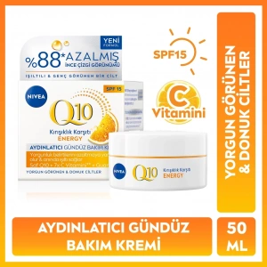 Nivea SPF15 Q10 Energy C Vitamini Kırışıklık Karşıtı Gündüz Kremi 50 ml