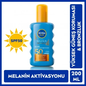Nivea Sun SPF50 Güneş Koruyucu ve Bronzluk Güneş Kremi Sprey 200 ml