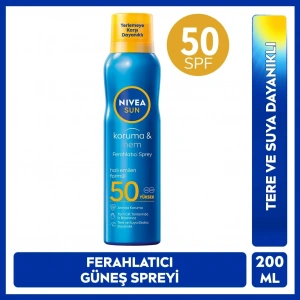 Nivea Sun SPF50 Güneş Koruyucu ve Ferahlatıcı Vücut Spreyi 200 ml