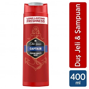 Old Spice Captain Erkek Duş Jeli & Şampuan 400 ml