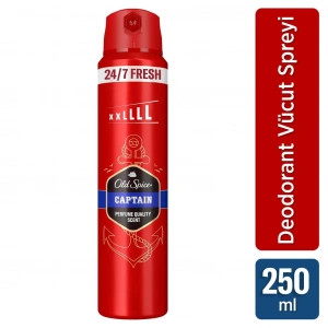 Old Spice Captain Erkek Sprey Vücut Deodorant 250 ml