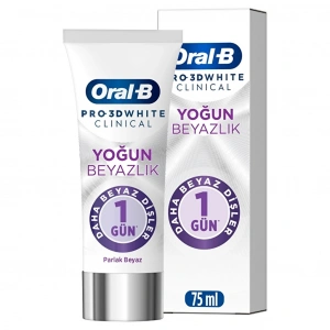 Oral-B Pro 3D White Clinical Yoğun Beyazlık Parlak Beyaz Diş Macunu 75 ml