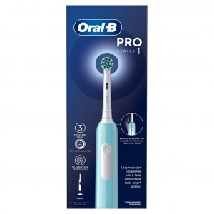 Oral-B Pro Series 1 Mavi Elektrikli Diş Fırçası + Diş Fırçası Başlığı