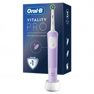 Oral-B Şarjlı Elektrikli Diş Fırçası Vitality Pro Lila Koruma ve Temizlik