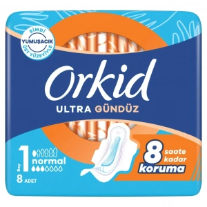 Orkid Ultra Normal (Boy 1) Kanatlı Hijyenik Ped 8 Ped