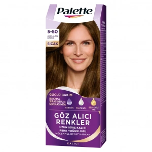 Palette Göz Alıcı Renkler Saç Boyası 5-50 Açık Altın Kahve