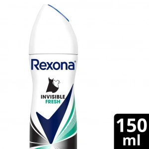 Rexona Kadın Sprey Deodorant Invisible Fresh 72 Saat Kesintisiz Koruma 150 ml