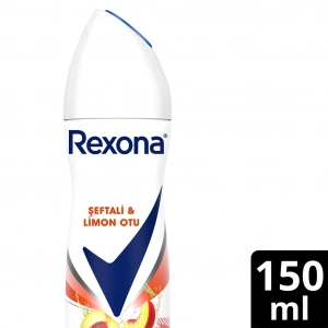Rexona Kadın Sprey Deodorant Şeftali & Limon Otu 72 Saat Kesintisiz Koruma 150 ml