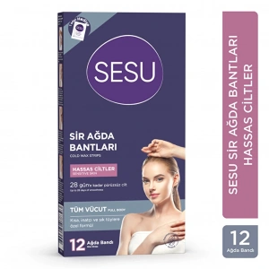 Sesu Hassas Ciltlere Özel Ağda Bandı 12li