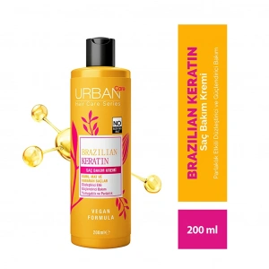 Urban Care Brazilian Keratin Düzleştirici Etkili Saç Bakım Kremi 200 ml