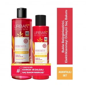 Urban Care Hibiscus & Shea Butter Saç Bakım Şampuanı 350 ml + Saç Bakım Kremi 250 ml