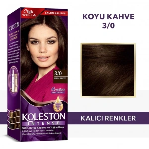 Wella Koleston Intense Saç Boyası 3/0 Koyu Kahve