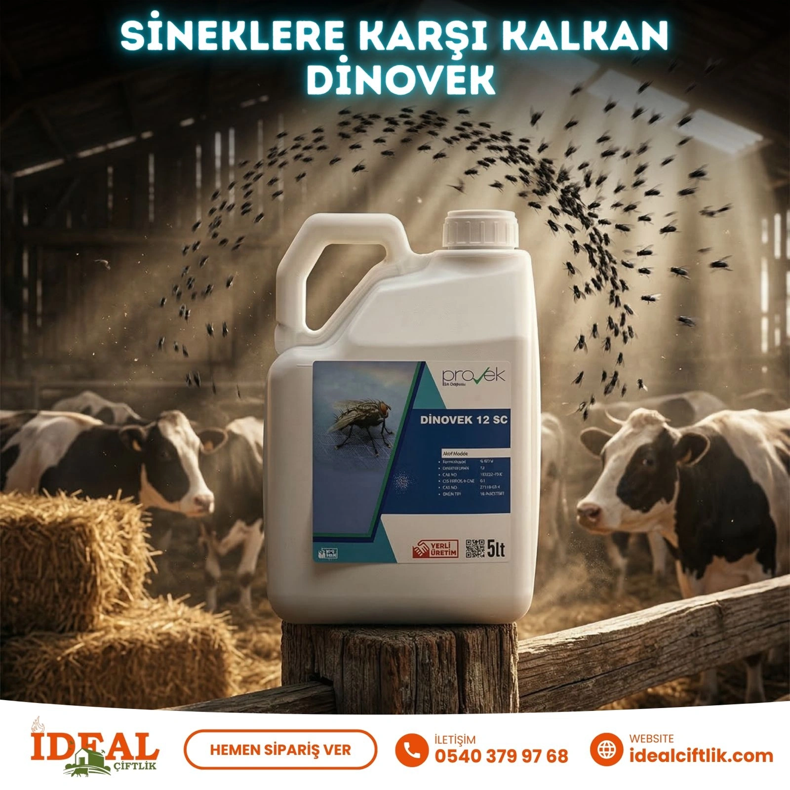 DİNOVEK SİNEK İLACI 5 Litre
