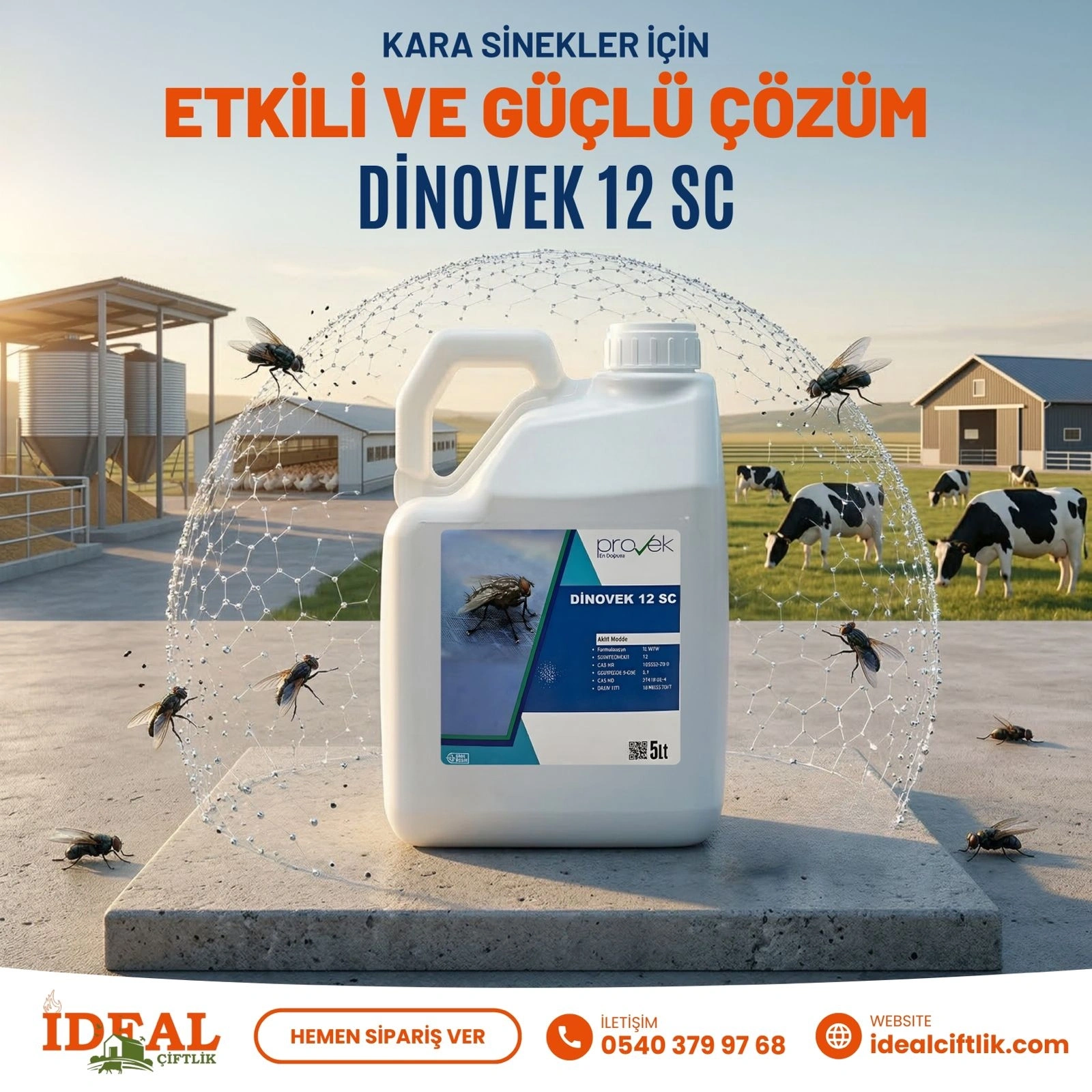 DİNOVEK SİNEK İLACI 5 Litre