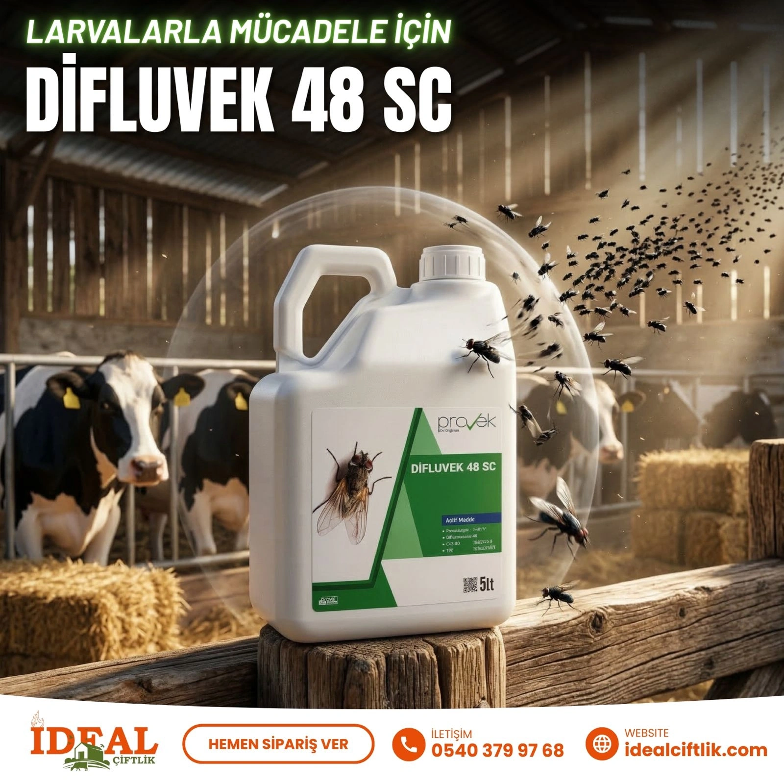 Difluvek 48 SC Larva İlacı 5 Litre