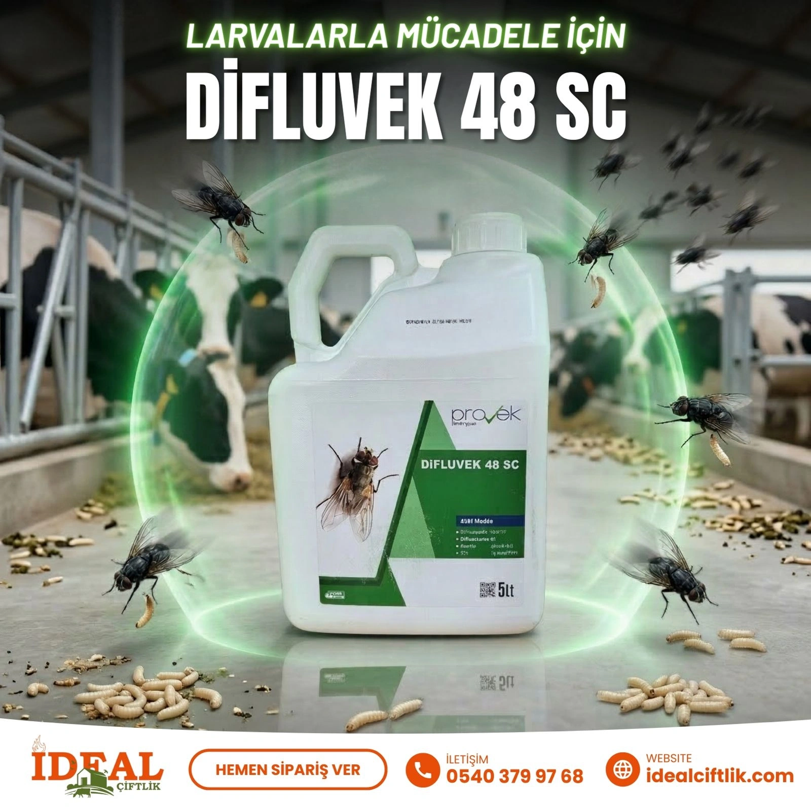 Konsantre 5er Litre Larvasit + Kara Sinek İlacı