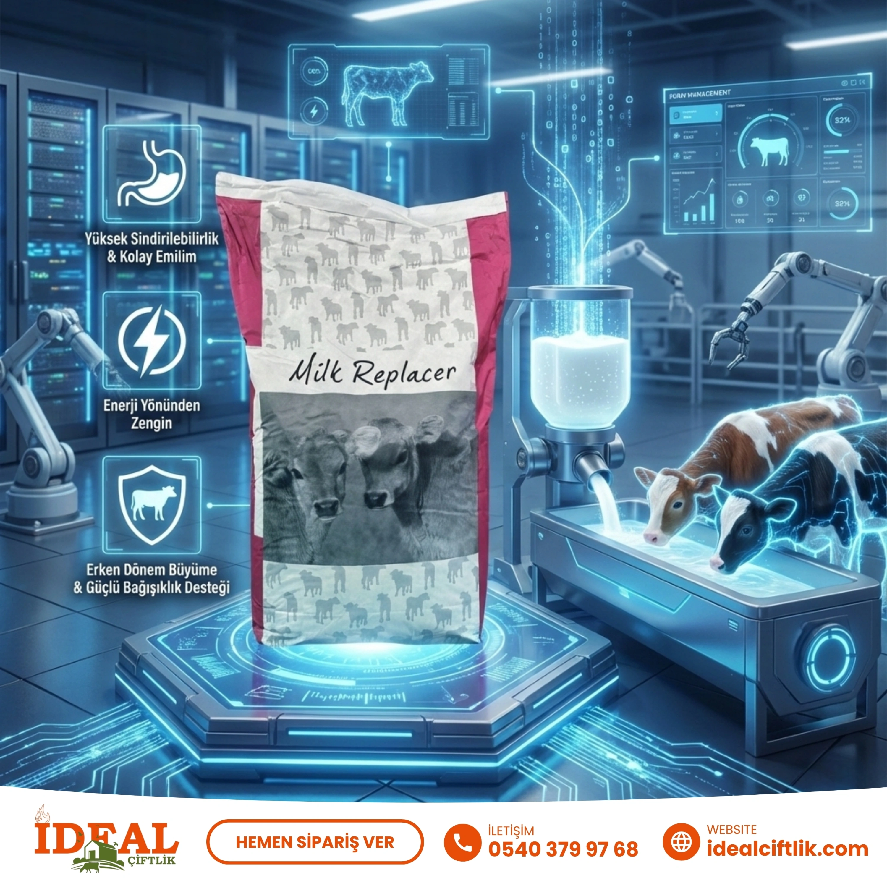 İdeal 21-16 ( Buzağı Maması ) 25 Kg