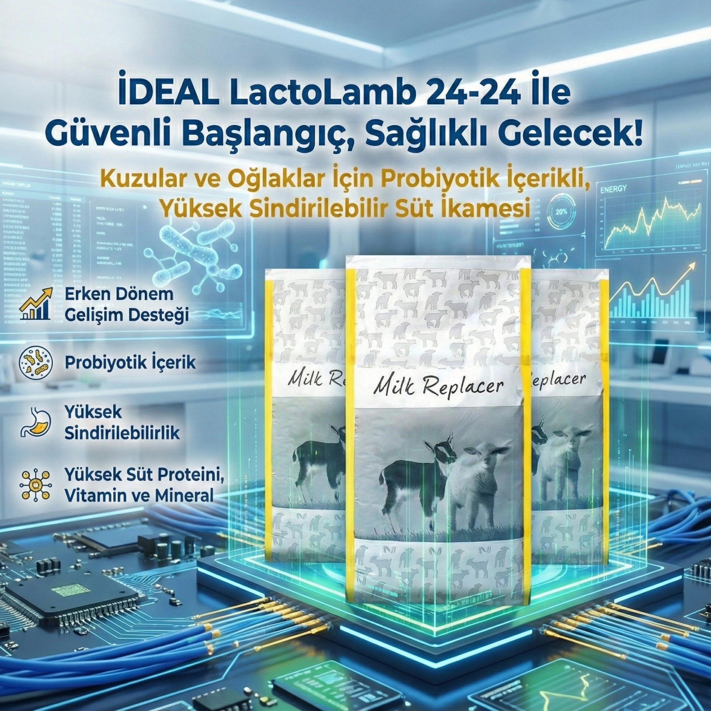 İdeal 24-24 KUZU VE OĞLAK MAMASI 25 KG