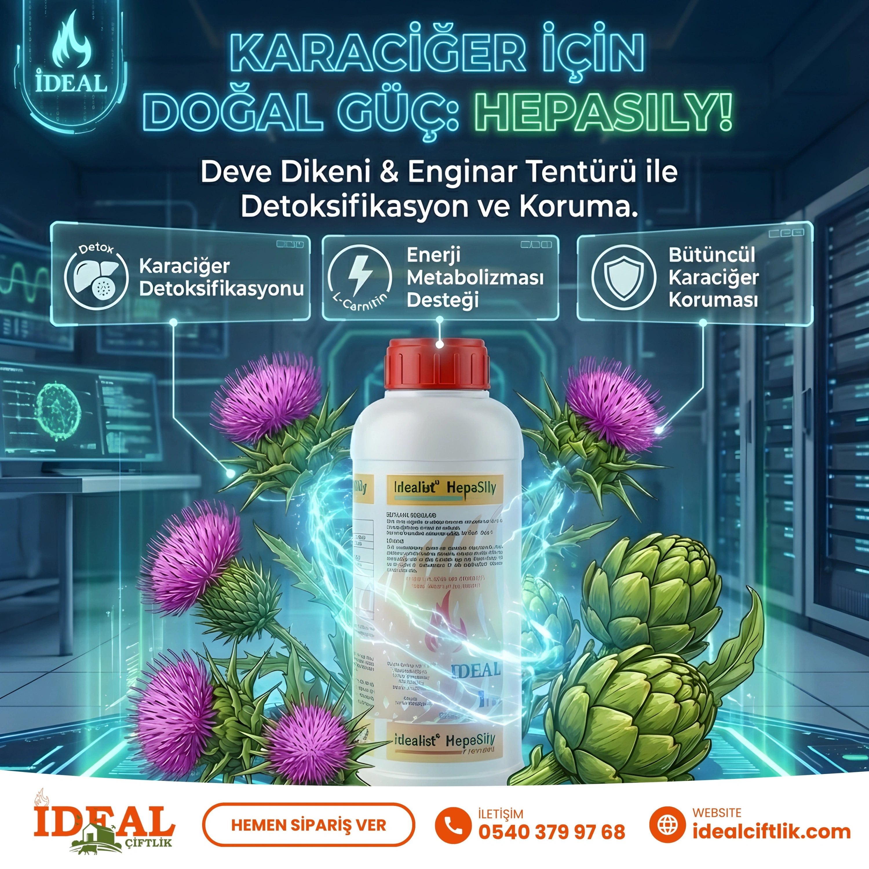 Hepasily 1 Litre Karaciğer Temizle, Toksinleri Sil