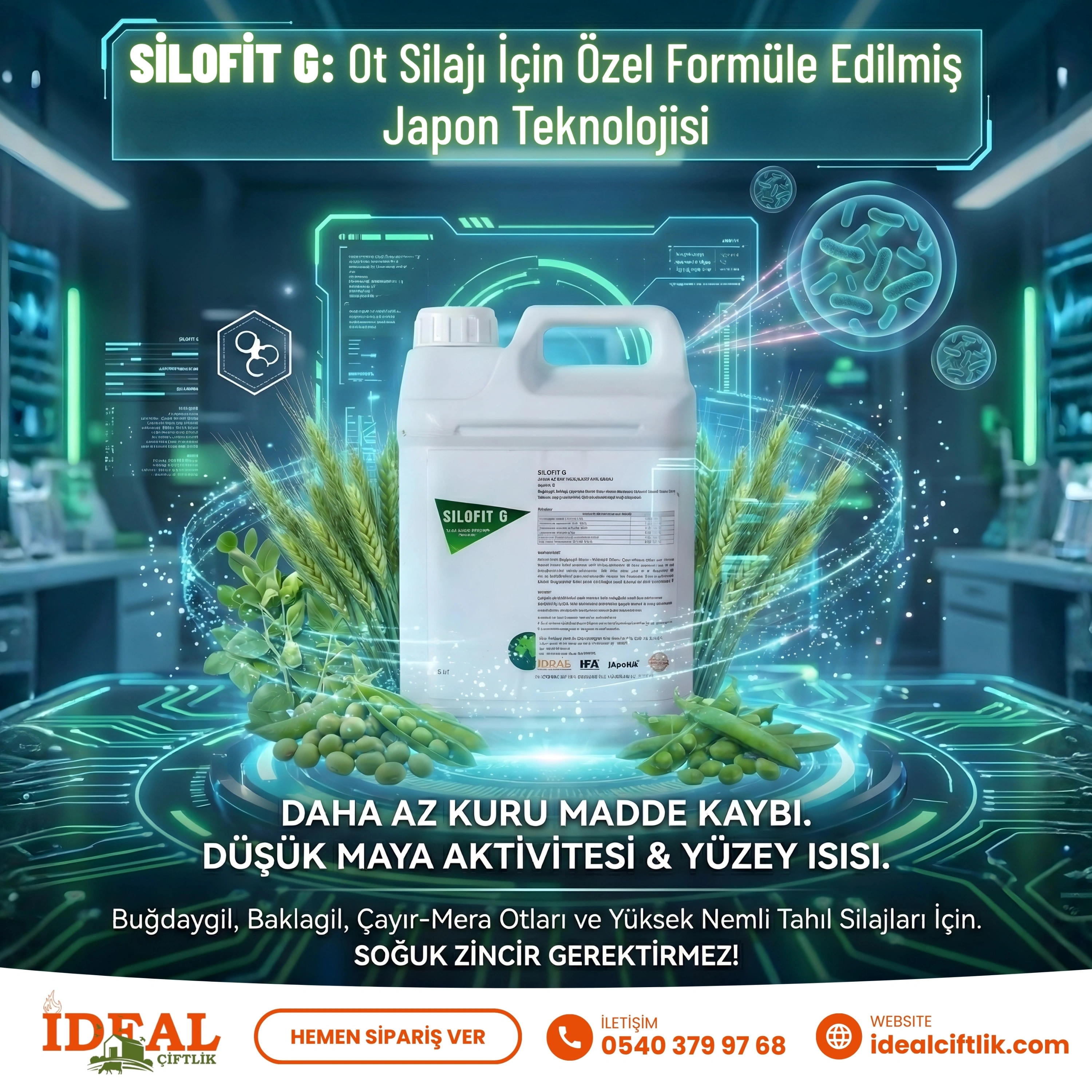 Silofit G 20 Litre Ot Silajı için İnokulant