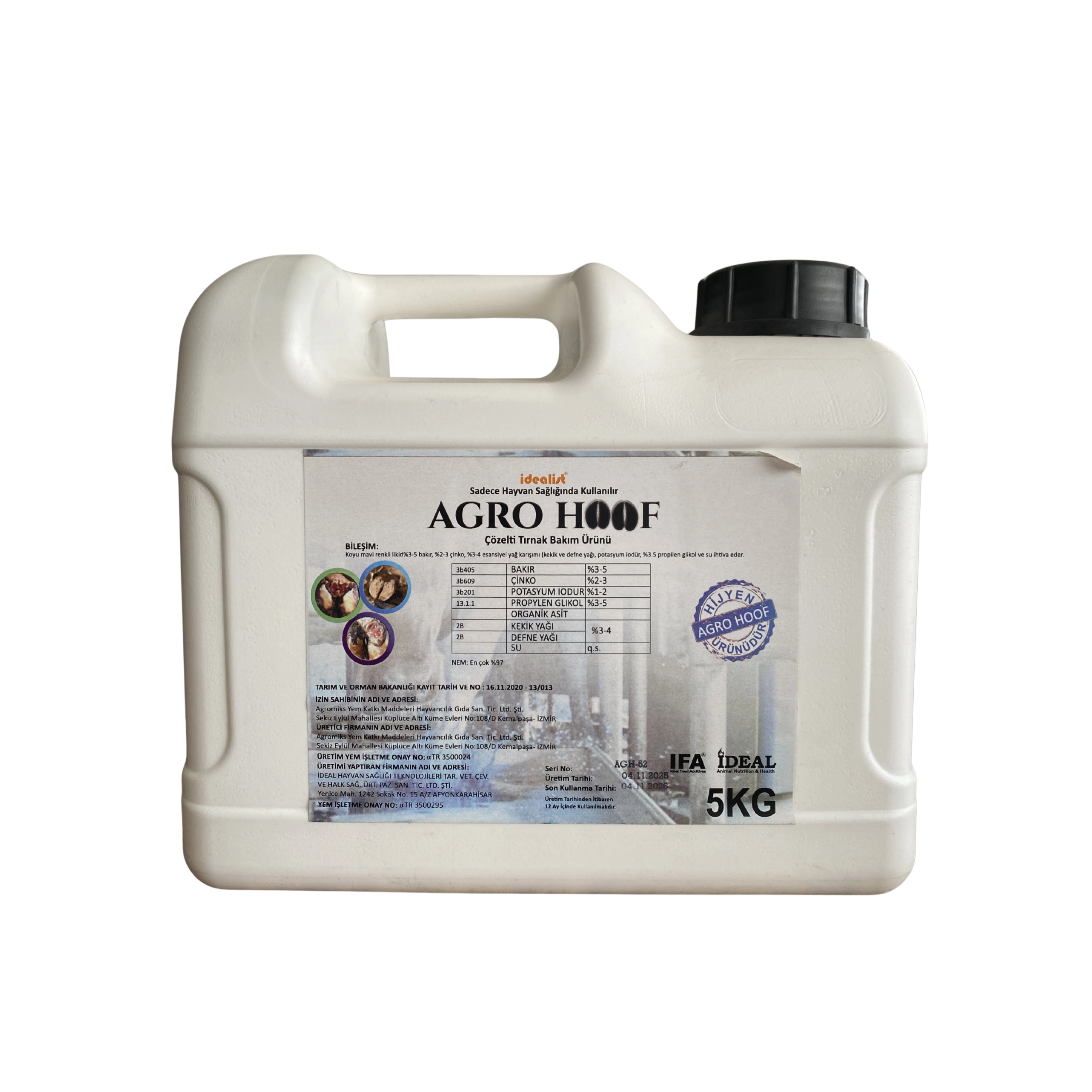AgroHoof Ayak - Tırnak Banyo Solüsyonu 5 Litre