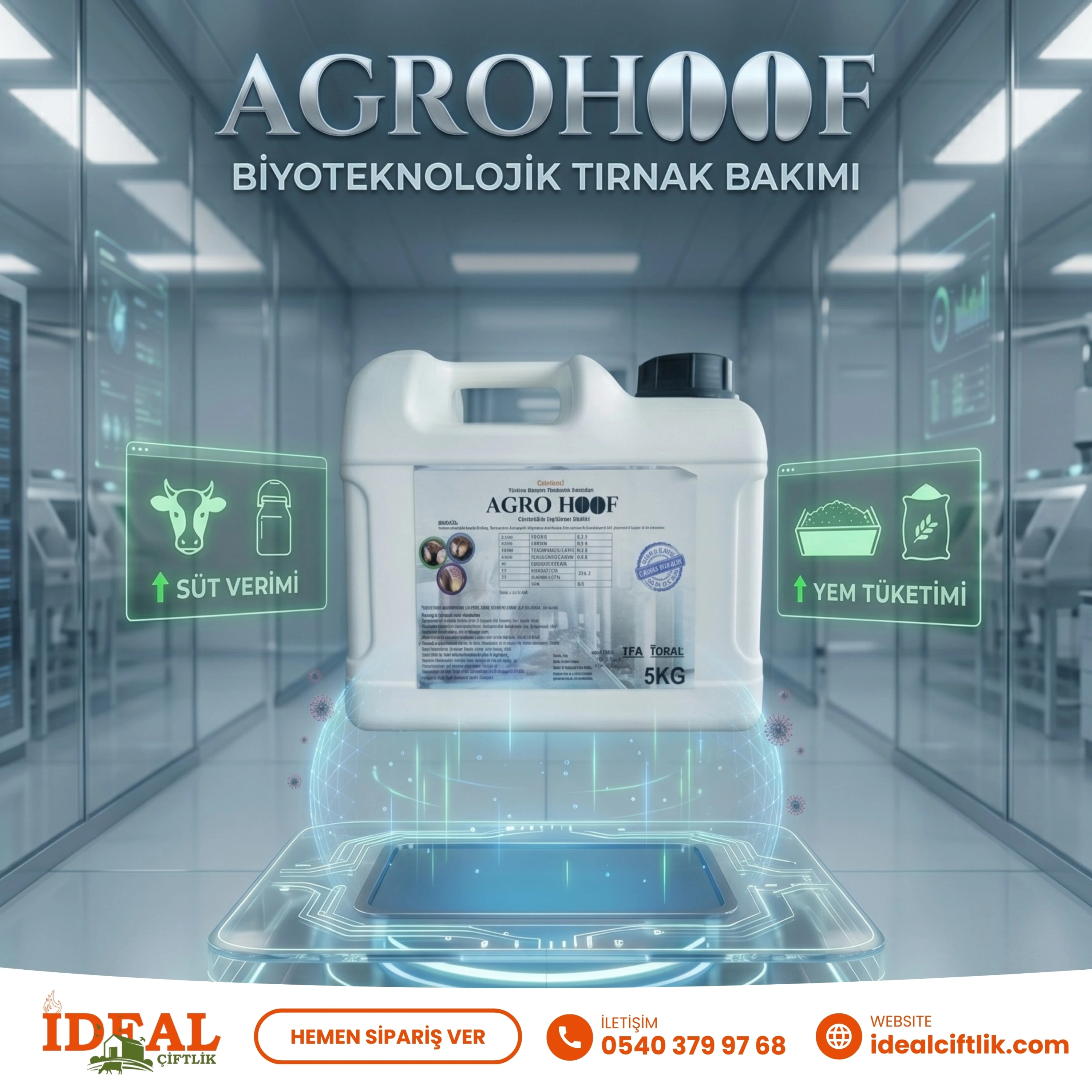 AgroHoof Ayak - Tırnak Banyo Solüsyonu 5 Litre