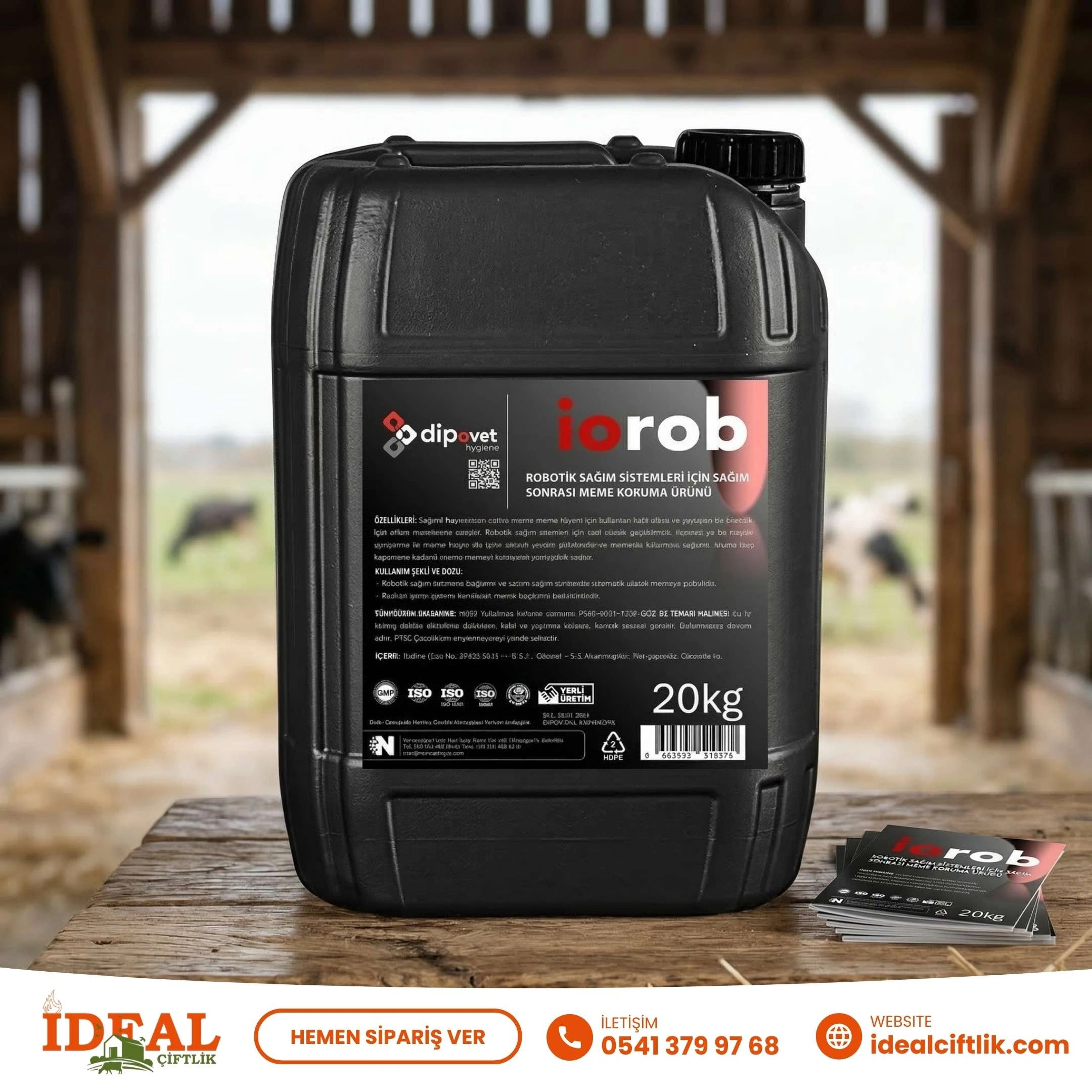 IOROB Robotik Sağım İçin Son Daldırma Ürünü