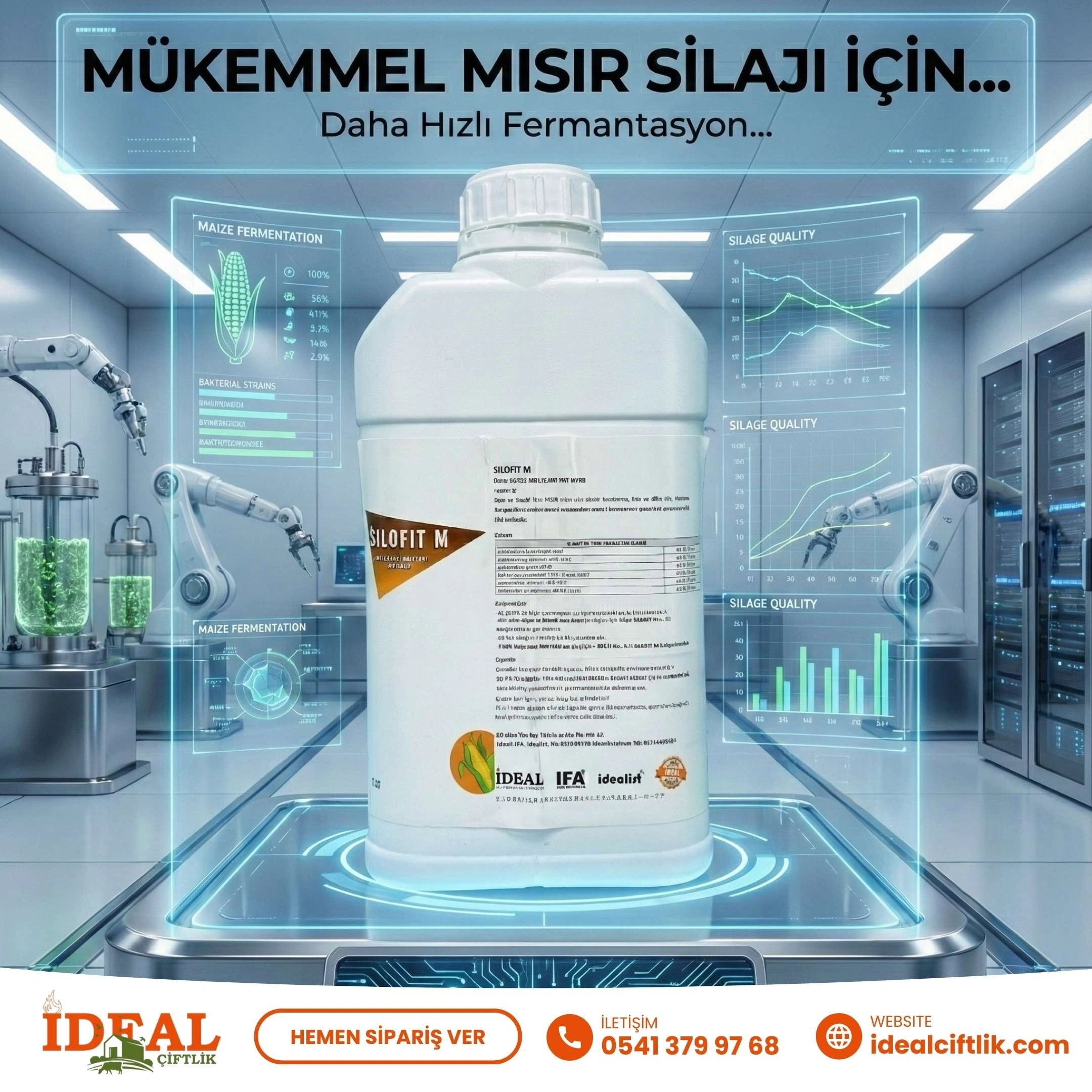 Silofit M 20 Litre Mısır Silajı için İnokulant