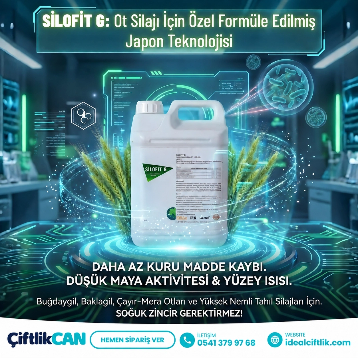 Silofit G 5 Litre Ot Silajı için İnokulant