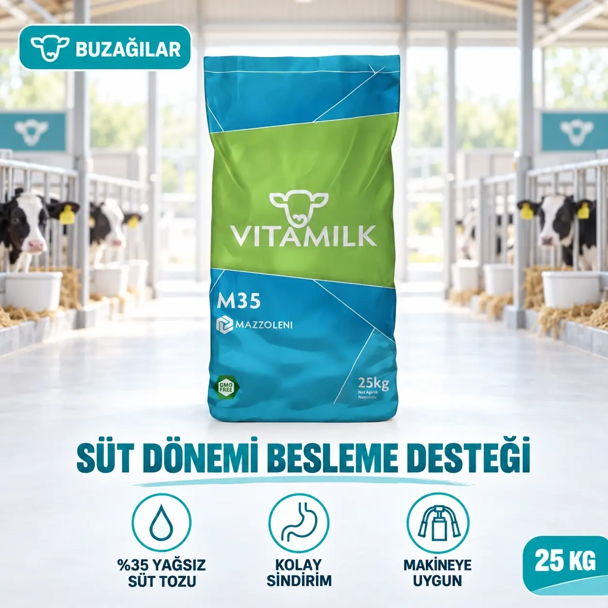 Vitamilk M35 Buzağı Maması 25 KG