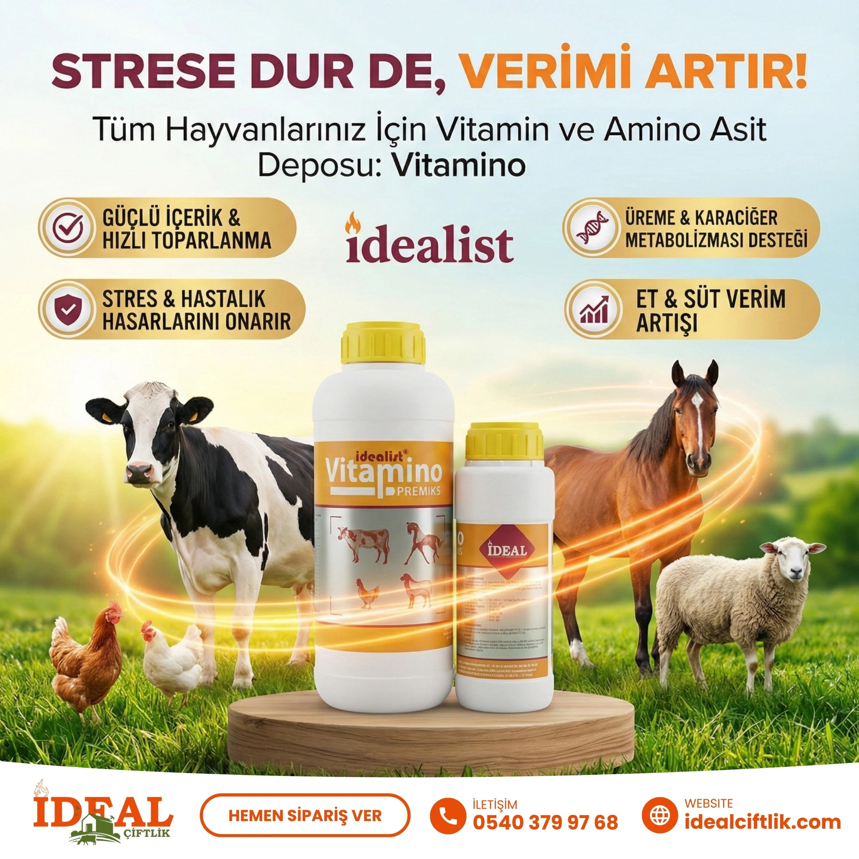 Vitamino 1 Litre vitamin ve amino asit takviyesi