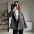 Antrasit Oversize Kısa Kaşe Kaban