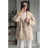 Bej Oversize Kaşe Ceket